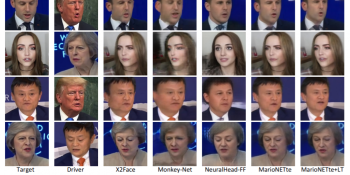 Researchers train AI to map a person’s facial movements to any target headshot