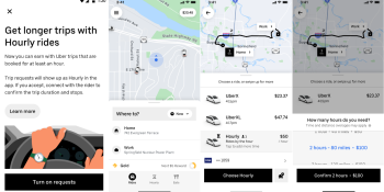 Uber now lets U.S. riders book trips for $50 an hour