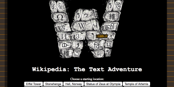 Indie dev turns Wikipedia into a text adventure game